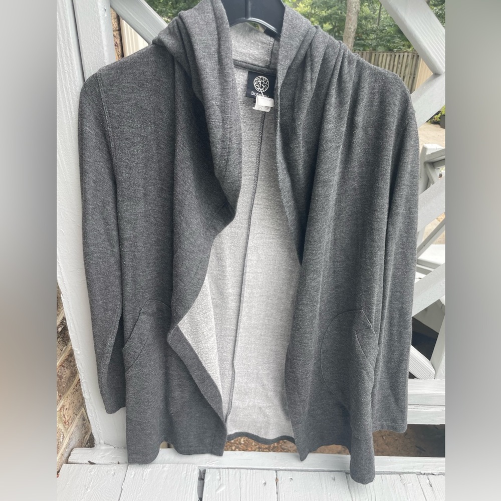 XS Bobeau Hooded Open Jacket Cardigan